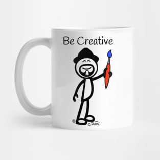 GG Artist Stick Figure “Be Creative” Mug